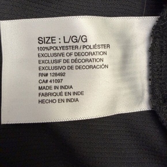 Greg Norman black, long sleeve, polyester button-up - size L - Picture 7 of 8